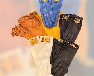 Vintage Hermes gloves.  These are amazing and have never been worn.  We have never seen some of these.  There are 18 pairs of Hermes gloves!