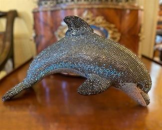 Vintage Judith Leiber “Dolphin” minaudiere.  These are rare and this one is perfect!