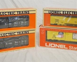 1039 4 LIONEL TRAIN MODELS TWO ARE NO. 6-17407 W/ ORIGINAL BOXES
