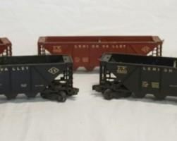1047 4 LIONEL LEHIGH VALLEY TRAIN MODELS NO. 634625 & 64361
