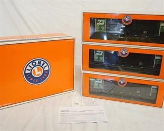 1056 LIONEL BURLINGTON NORTHERN GONDOLA BATHTUB 3 PACK, 6-17417, W/ ORIGINAL BOXES
