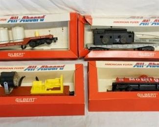1063 4 GILBERT AMERICAN FLYER *ALL ABOARD* MODELS
