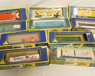 1069 LOT OF 9 AHM HO GAUGE TRAIN MODELS
