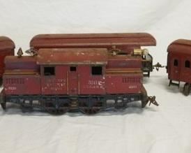 1088 IVES TOYS MODEL TRAIN 3241 NYC AND H.R. LOCOMOTIVE IS APP. 12 IN L. BOTTOM READS IVES TOYS PATENTED FEB 20-12 
