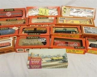 1103 15 TYCO HO GAUGE MODEL TRAINS INCLUDING ONE KIT
