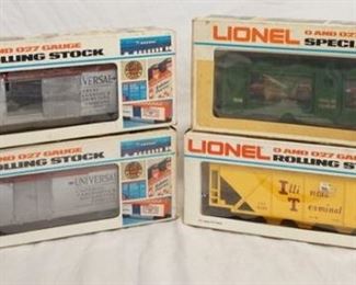1133 4 LIONEL O & O27 GAUGE MODEL TRAINS
