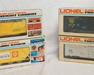 1136 4 LIONEL O & O27 GAUGE MODEL TRAINS
