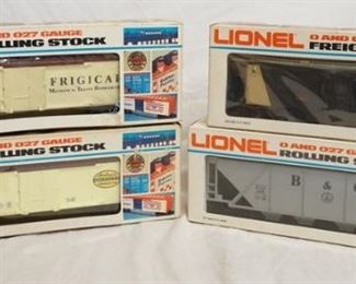 1138 4 LIONEL O & O27 GAUGE MODEL TRAINS
