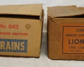 1144 LIONEL TRAINS REMOTE CONTROL O GAUGE SWITCHES NO O22 & O42
