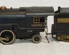 1145 AMERICIAN FLYER LINES LOCOMOTIVE & TENDER ANNAPOLIS. LOCOMOTIVE STAMPED 4680 ON BOTTOM TENDER IS STAMPED 4693. LOCOMOTIVE APP. 15 1/4 IN L 
