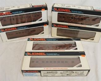 1154 6 LIONEL PENNSYLVANIA PASSENGER CAR TRAIN MODELS O & O27 GAUGE, 6-16000, THREE ARE 6-16001, 6-16002, & 6-16003
