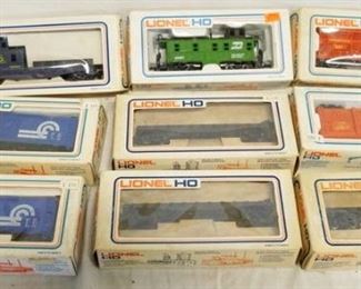 1206 LOT OF NINE LIONEL HO MODEL TRAINS

