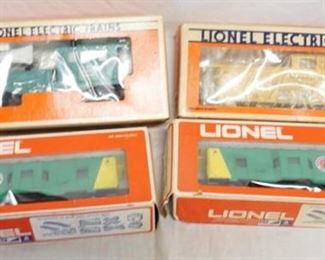 1216 LOT OF 4 LIONEL MODEL TRAINS
