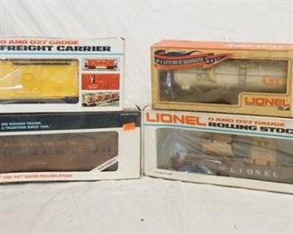 1243 4 LIONEL O/O27 GAUGE MODEL TRAINS
