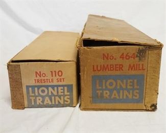 1248 LIONEL TRESTLE SET NO. 110 & LUMBER MILL NO 464
