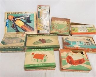 1275 9 BACHMANN PLASTICVILLE MODEL BUILDING KITS
