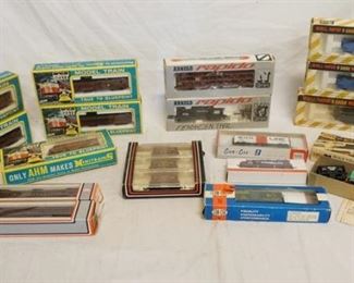 1294	LOT OF N GAUGE MODEL TRAINS INCLUDES ATLAS, MODEL POWER, AHM, CON-COR REVELL & ARNOLD RAPIDO 
