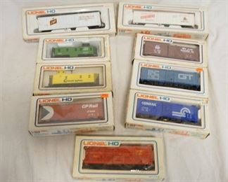 1300	9 LIONEL HO MODEL TRAINS
