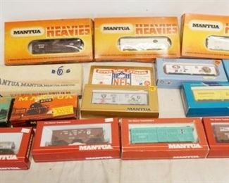 1337	LARGE LOT OF MANTUA HO GAUGE MODEL TRAINS/ TRAIN KITS

