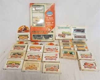 1345	LARGE LOT OF N GAUGE MODEL TRAINS INCLUDES BACHMANN, INDUSTRIAL, MODEL POWER & LIFE LIKE
