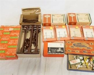 1348	LOT OF MODEL TRAIN ACCESSORIES INCLUDES BUSCH, LITTLETOWN IN PLASTICS & ARISTROCRAFT MINIATURES
