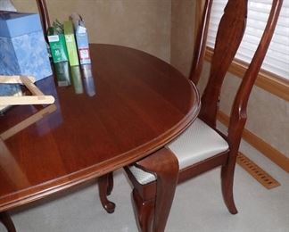 CHERRY DINING TABLE AND CHAIRS
