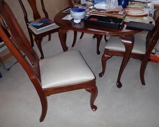 CHERRY DINING TABLE AND CHAIRS