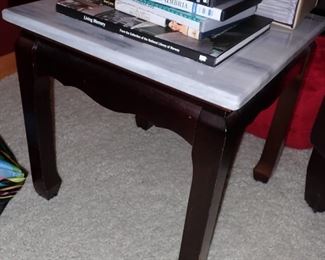 SM SIDE TABLE MARBLE TOP