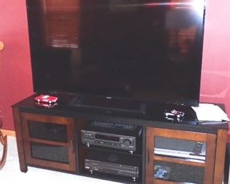 ENTERTAINMENT CENTER - 60" LARGE SCREEN SMART TV