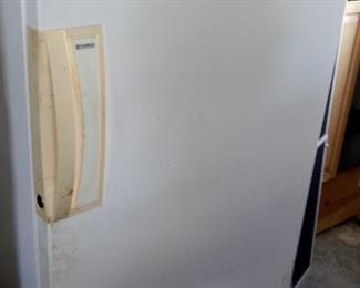 White Kenmore upright freezer