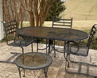 wrought iron. patio set
