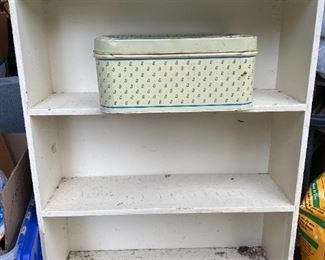 1 of 2 white shelves