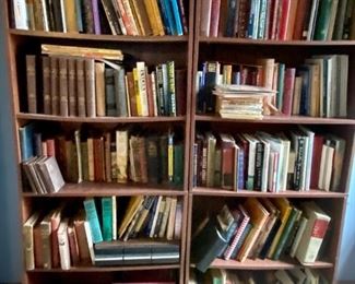 Bookcases  and books