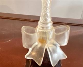 collectible      glass bell cologne holder