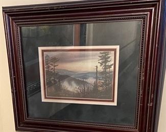 matted and. framed art