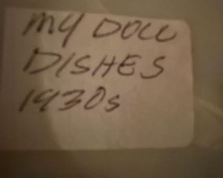 note for doll dishes