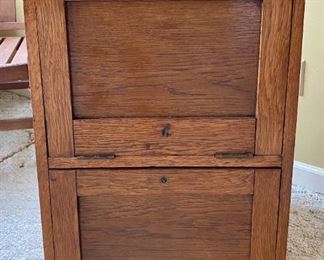 wooden file cabinet