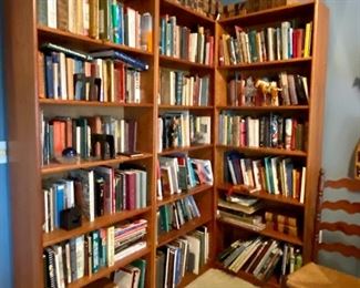 Bookcases and books