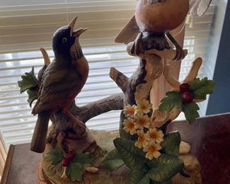 Bird Figurines approx 6" tall