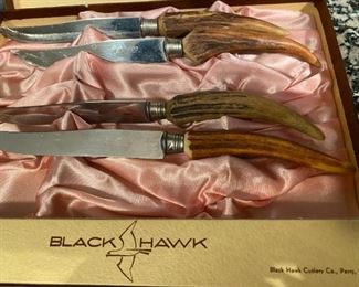 Black Hawk carved knives