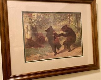 Dancing Bears framed print