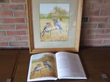 John Felsing. Watercolor and original that graces the book, Birds of Michigan.