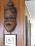 Zulu mask. Small John Felsing watercolor.