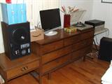 Mid century pair of dressers. Vintage stereo gear