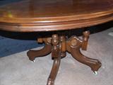 Oval walnut victorian table. Coffee table height
