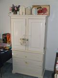 Iced finish wardrobe dresser.