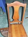 Oak sewing rocker with drawer.