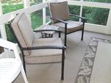 Hampton Bay patio furniture.