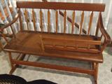 Old and original rocking mammy bench.