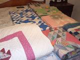 Lots of quilts.
